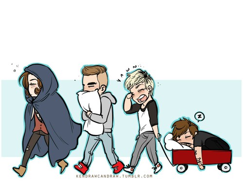 500x393 Cute Drawing Of Our Sleepy Boys On We Heart It