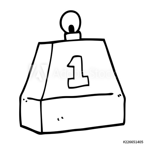 500x500 Line Drawing Cartoon One Ton