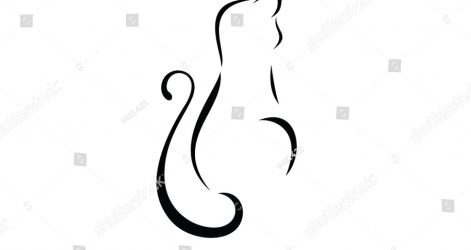 471x250 Bobcat Line Drawing Cat Clipart One Of A Images Vector Free