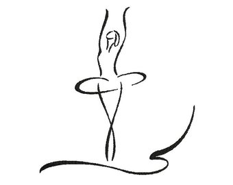 340x270 Ballerina Line Art Etsy
