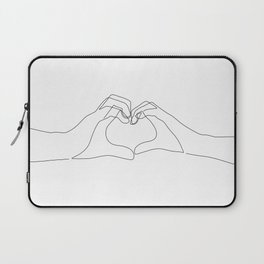264x264 One Line Drawing Laptop Sleeves