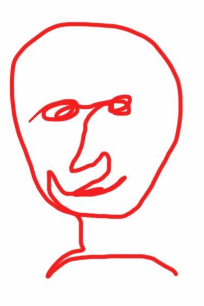 400x600 One Line Drawing Man Wrong Faces