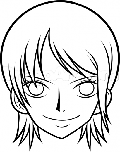 410x520 Step How To Draw Nami From One Piece