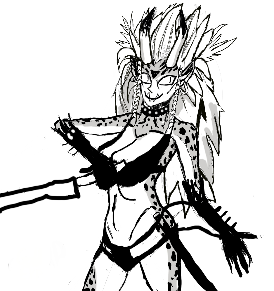 938x997 My Drawing Of The Monster Girl From The Latest Chapter Onepunchman