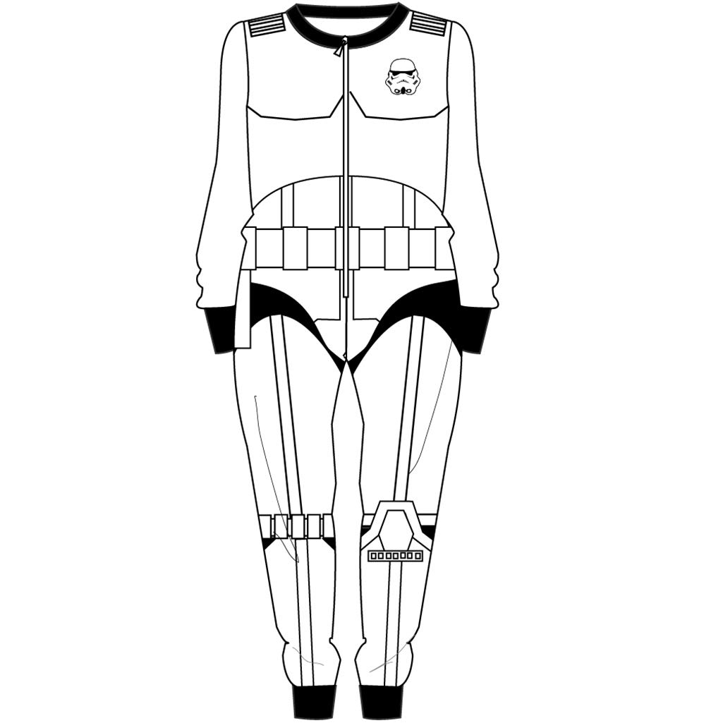 1025x1025 Disney Official License Star Wars Stormtrooper Boy's Onesie