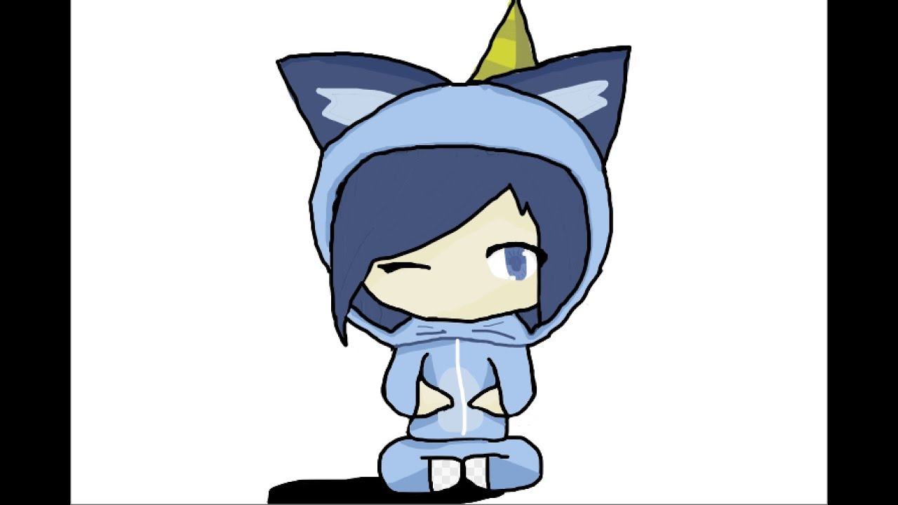 1280x720 Drawing Itsfunneh In Her Onesie
