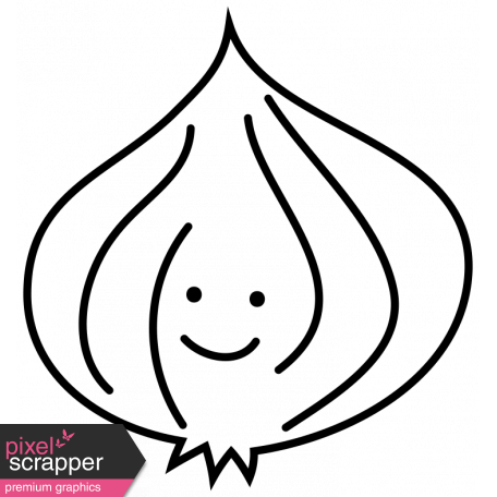 456x456 Onion Doodle Template Graphic