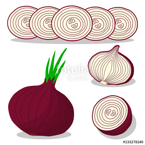 500x500 Abstract Vector Illustration Logo For Whole Ripe Vegetables Round