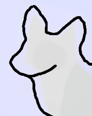 320x400 I Traced A Wolf Drawing Then Colored It As Practice! I Didn't Draw