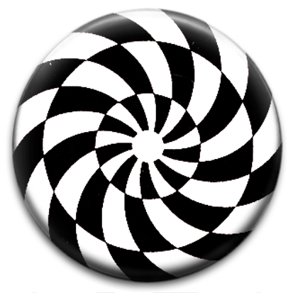 413x413 Op Art Badge