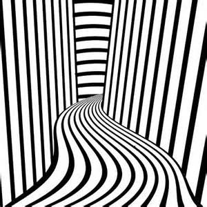 300x300 Hall Of Lines Black Ampwhite Illusion Drawings, Art, Op Art Lessons