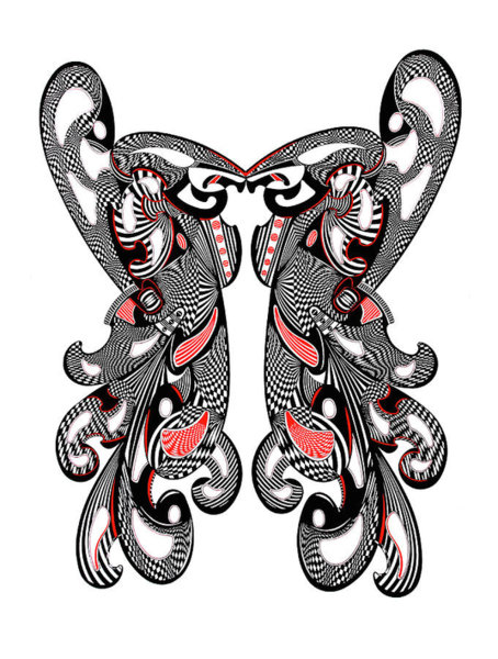 454x600 Op Art Drawings Fine Art America