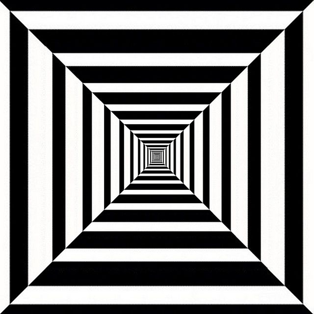 640x640 Op Art Depth Dekorace Art, Art Optical, Op Art