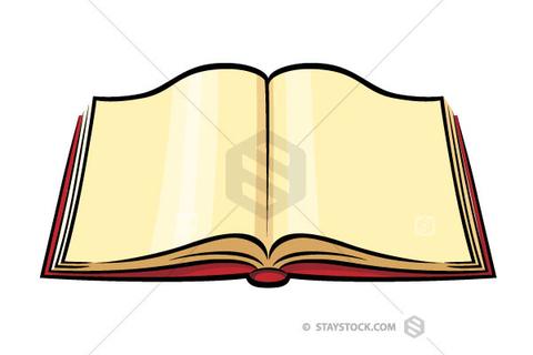480x320 Open Book Color Clipart Staystock