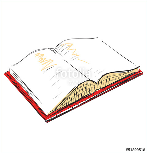 479x500 Open Book Sketch Icon Illustration Stock Image And Royalty Free