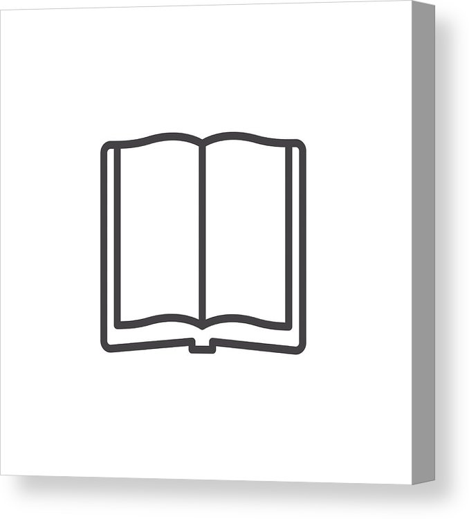 678x750 Open Book Line Icon, Outline Vector Sign, Linear Style Pictogram