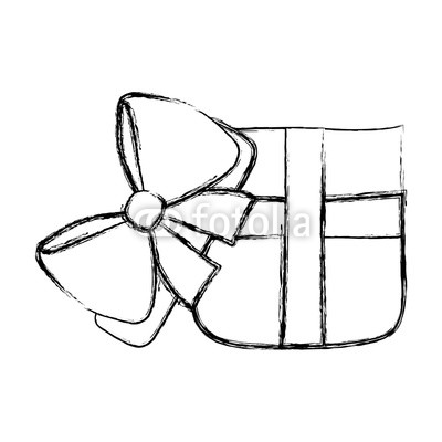 400x400 Open Gift Box Drawing