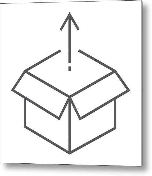 493x572 Product Release Thin Line Icon, Development And Business, Open Box