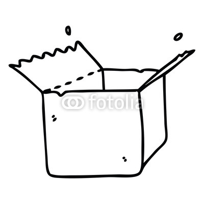 400x400 Quirky Line Drawing Cartoon Open Box Buy Photos Ap Images