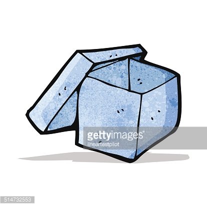 414x414 Cartoon Open Box Premium Clipart
