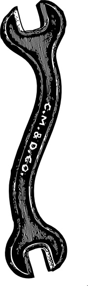 180x582 double open end wrench clip art free vector in open office drawing
