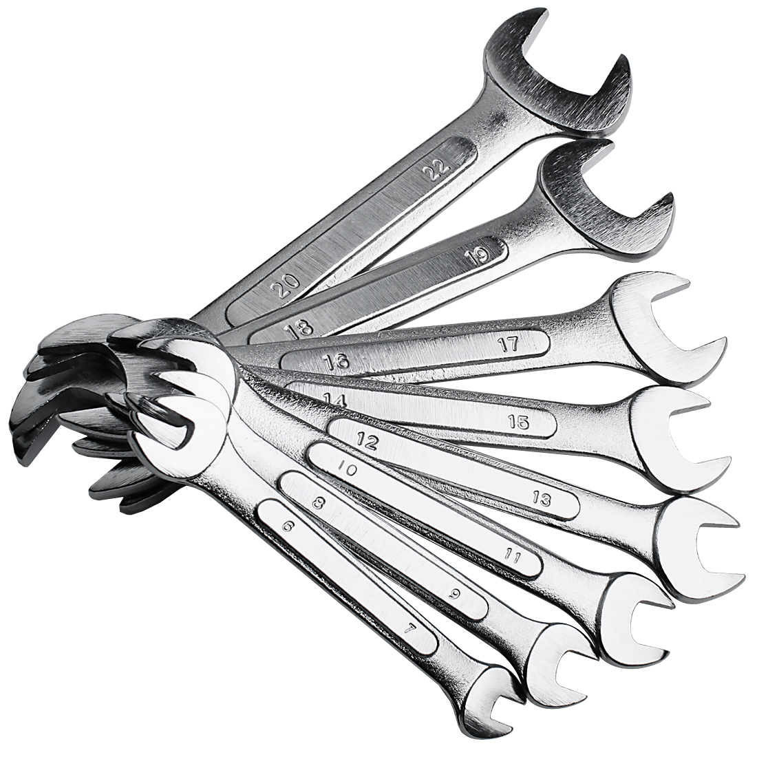 1100x1100 Double Open End Wrench Combination Set Metric