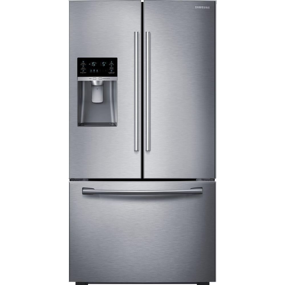 1000x1000 Samsung Cu Ft French Door Refrigerator In Stainless Steel