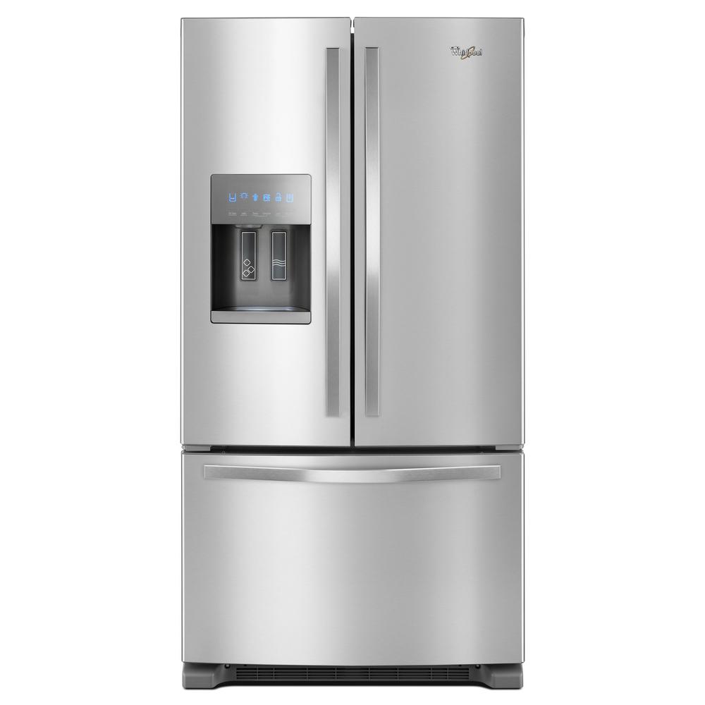 1000x1000 whirlpool cu ft french door refrigerator in fingerprint