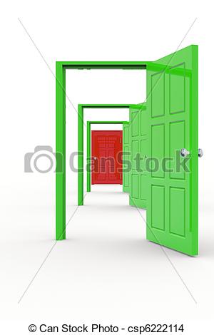 300x470 row of open doors row of colorful open doors concept