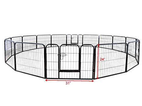 466x350 Petprogo Dog Fence Metal Playpen Pet Supplies