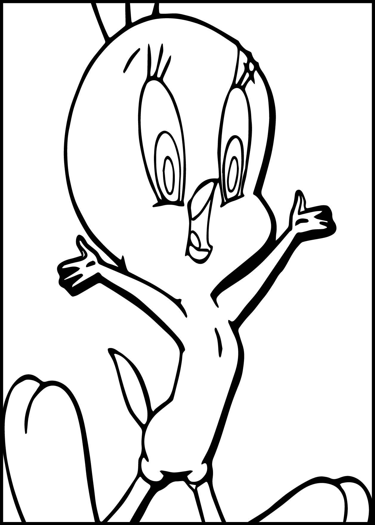 1257x1759 Tweety Open Hand Coloring