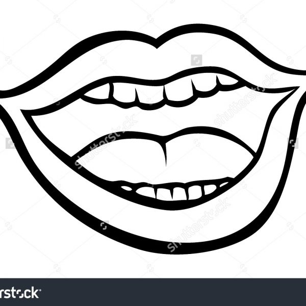 600x600 open mouth clipart collection of open mouth clipart black