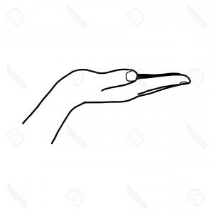 300x300 hand open palm man vector candles hand drawing hand open palm man