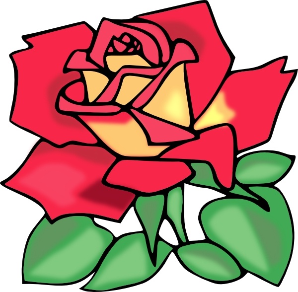 600x588 Red Rose Clip Art Free Vector In Open Office Drawing