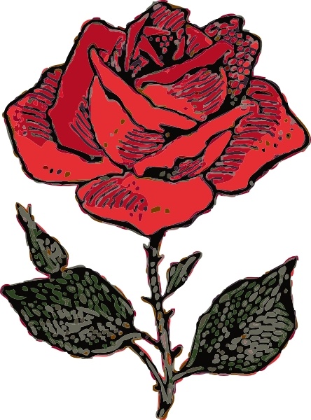 444x600 Rose Clip Art Free Vector In Open Office Drawing
