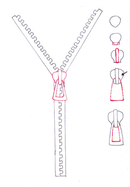 450x649 How To Draw A Zipper I Draw Fashion