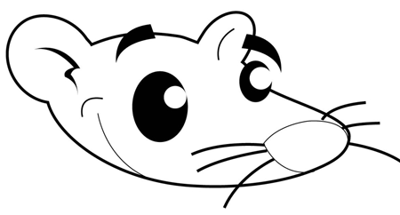450x242 how to draw cartoon opossum with step