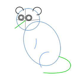 260x260 Cartoon Possum Step