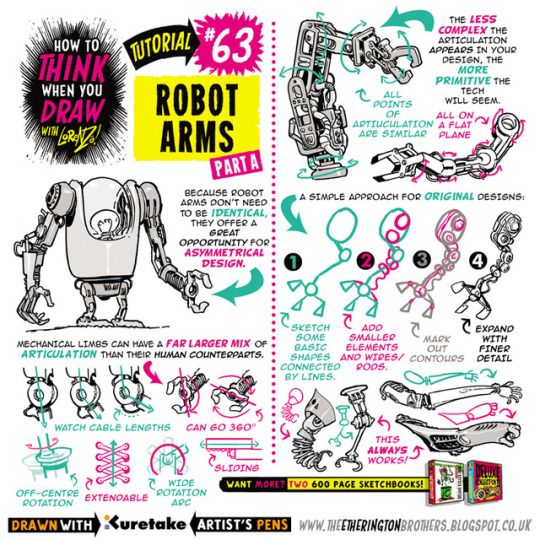 540x540 The Etherington Brothers Anatomy Drawings, Art, Robots Drawing