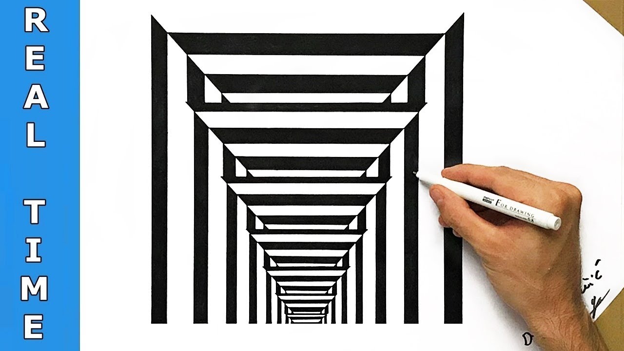 1280x720 How To Draw Never Ending Optical Illusion Drawing