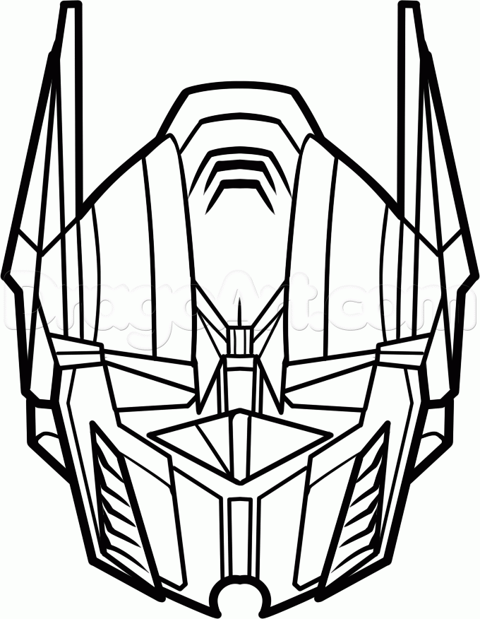 680x876 How To Draw Optimus Prime Easy Step Kids Activities