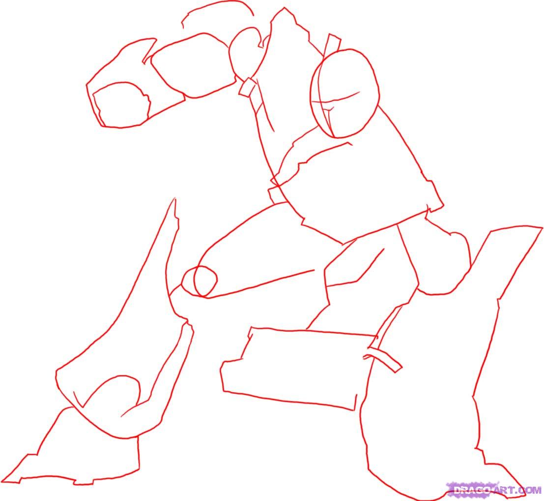 1107x1018 Draw Optimus Prime From Transformers, Step