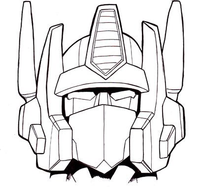 Optimus Prime Face Drawing | Free download on ClipArtMag