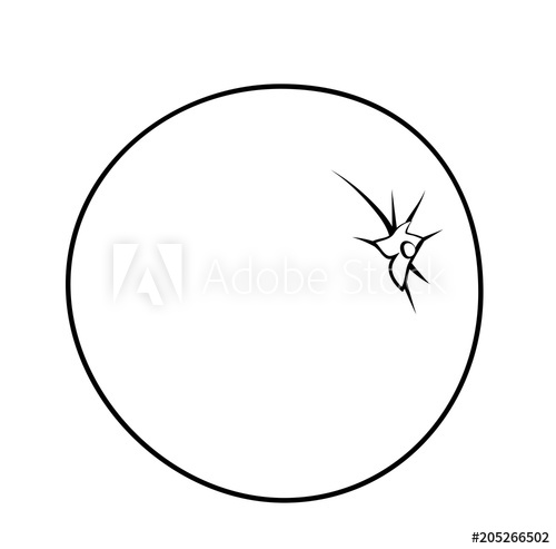 500x493 Vector Illustration, Isolated Orange Fruit In Black And White