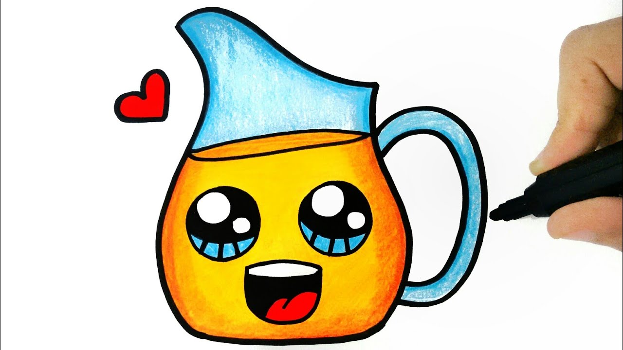 1280x720 How To Draw Orange Juice Easy Step