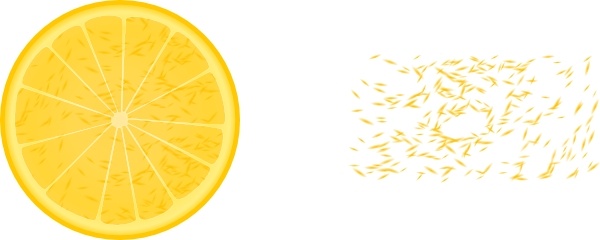 600x240 Orange Slice Clip Art Free Vector In Open Office Drawing