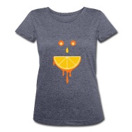 190x190 Orange Slice Funny Face Drawing Women's Premium T Shirt Spreadshirt