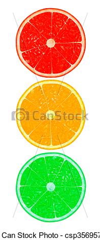 196x470 Orange Slice Isolated On A White Background