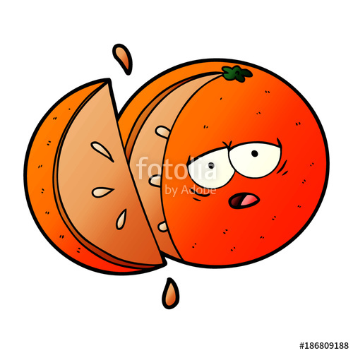 500x500 Cartoon Orange Slice Stock Image And Royalty Free Vector