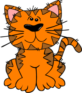 264x300 Orange Tabby Cat Clip Art
